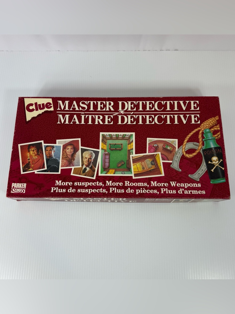 Clue Master Detective Vtg 1988 Parker Brothers Strategy Board Game 99% Complete